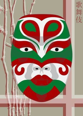 Kabuki Mask Rice Paper 36