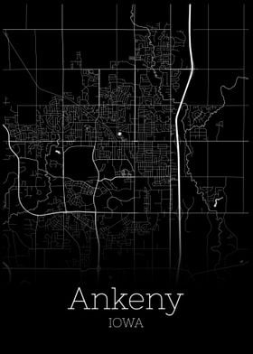 Ankeny Iowa city map