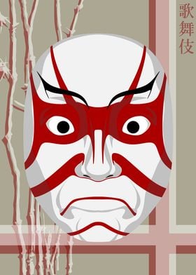 Kabuki Mask Rice Paper 16