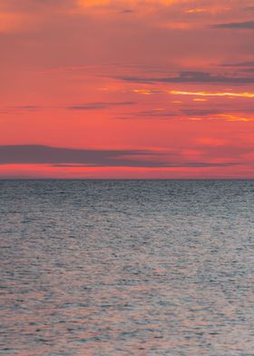 Sunset Over the Ocean