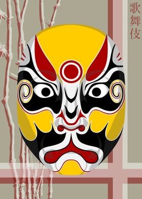 Kabuki Mask Rice Paper 7