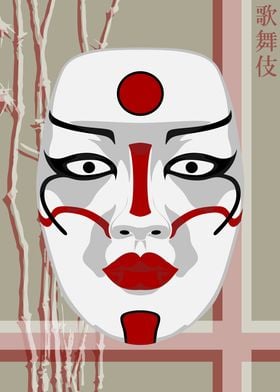 Kabuki Mask Rice Paper 30