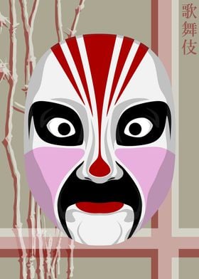 Kabuki Mask Rice Paper 5