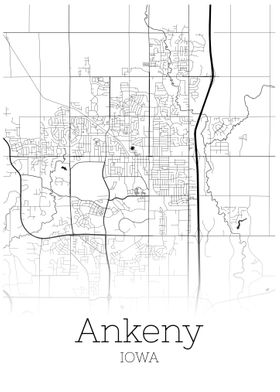 Ankeny Iowa map