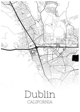 Dublin California map