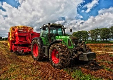 Tractor with trailer