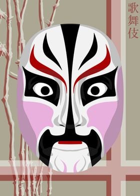 Kabuki Mask Rice Paper 14