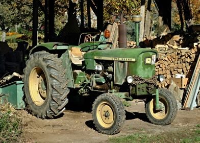 Old John Deere tractor