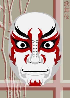 Kabuki Mask Rice Paper 3