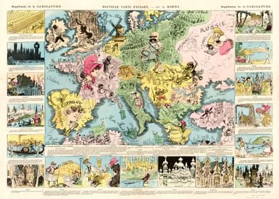 Europe Vintage Map