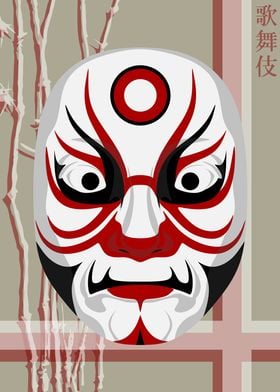 Kabuki Mask Rice Paper 18