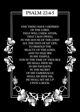 Psalm 27 4 5