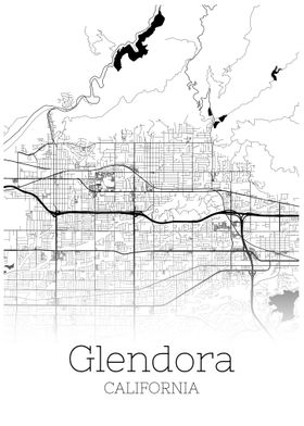 Glendora California map