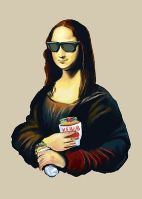 Funny Mona Lisa ' Poster by Max Ronn | Displate