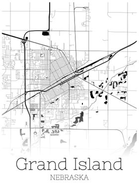 Grand Island Nebraska map