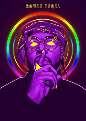 Rowdy Rebel Neon Art