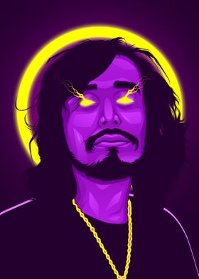 Kevin Pouya Neon Rapper