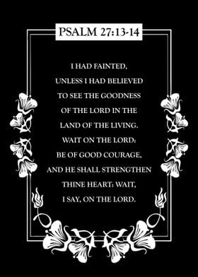 Psalm 27 13 14