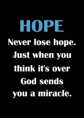 Never Lose Hope