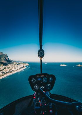 Helicopter ride in Brazil