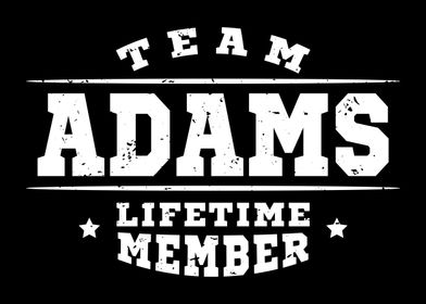 Team Adams Lifetime Member