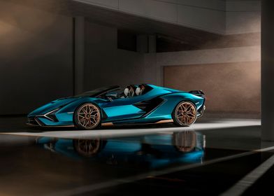 Lamborghini Sian Side 