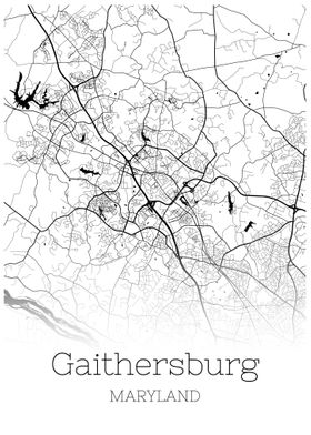 Gaithersburg Maryland map