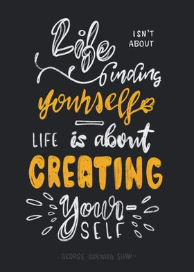 Creating yourself