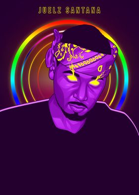 Juelz Santana Neon Art