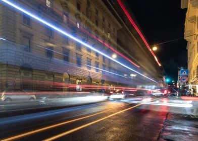 Rome Italy city night