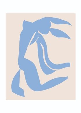 Blue Abstract Matisse