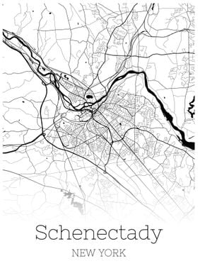 Schenectady New York map