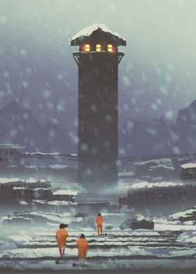 Snowy Tower