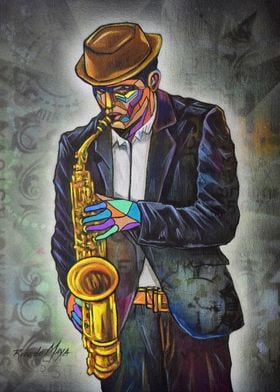Saxophone blues