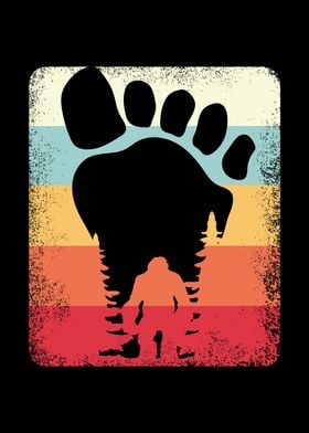 Retro Bigfoot Sasquatch