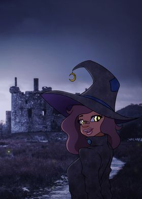 Witch at the castle door