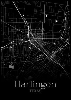 Harlingen Texas city map