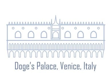 Doges palace Venice Italy 