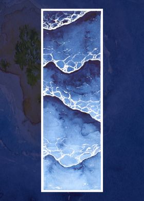 Blue Paradise Triptych 1