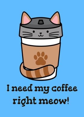 Cat coffee pun