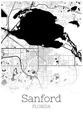 Sanford Florida map