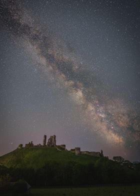 Corfe Castle Milky Way
