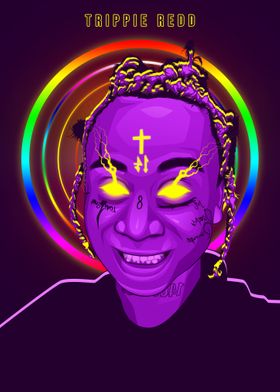 Trippie Redd Neon Art