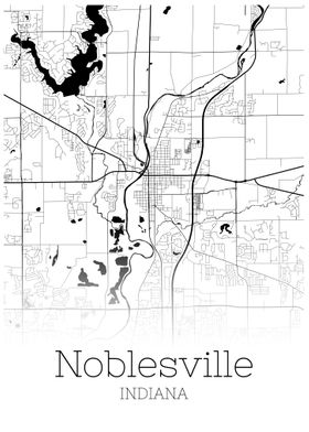 Noblesville Indiana map