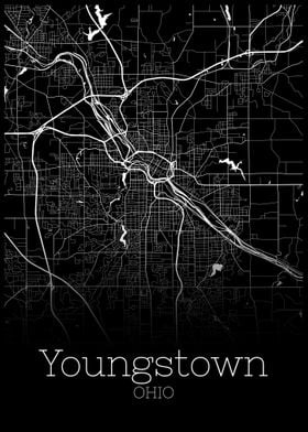 Youngstown Ohio city map