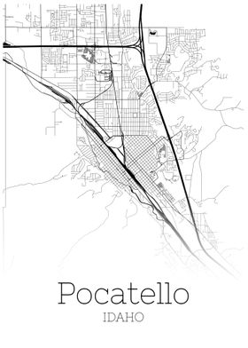 Pocatello Idaho map