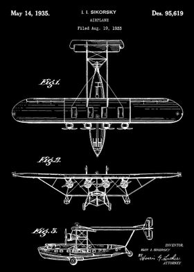 Airplane Sikorsky patent