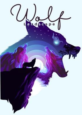 Wolf double Exposure 