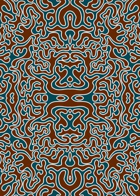 Symmetry native aztec art