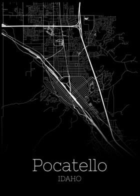 Pacatello Idaho city map